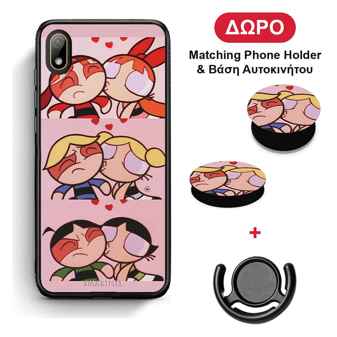 Puff Love - Huawei Y5 2019 θήκη + Δώρο Phone Holder & Βάση Αυτοκινήτου