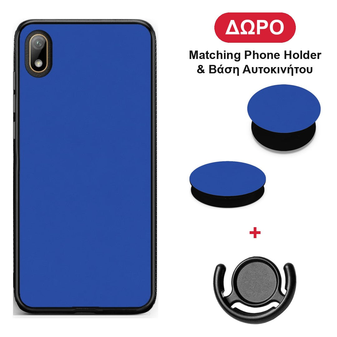 Royal Blue - Huawei Y5 2019 θήκη + Δώρο Phone Holder & Βάση Αυτοκινήτου