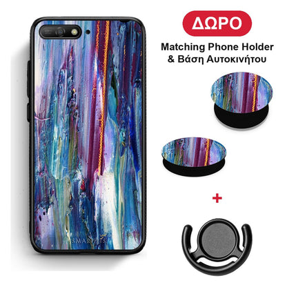 Paint Winter - Huawei Y6 2018 / Honor 7A θήκη + Δώρο Phone Holder & Βάση Αυτοκινήτου