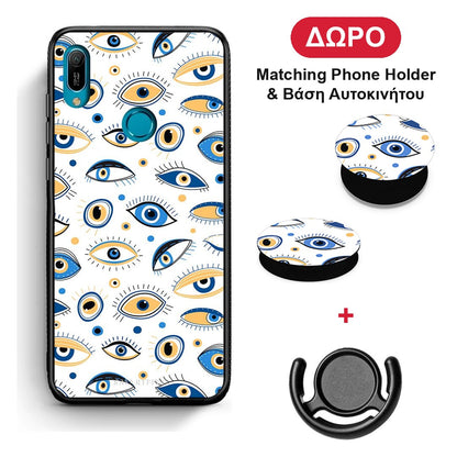Ftou Ftou - Huawei Y6 2019 θήκη + Δώρο Phone Holder & Βάση Αυτοκινήτου