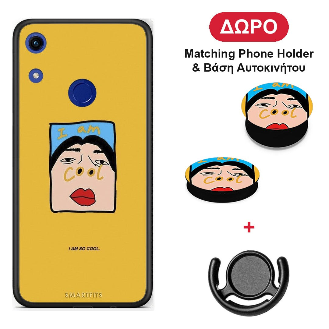 So Cool - Huawei Y6 2019 θήκη + Δώρο Phone Holder & Βάση Αυτοκινήτου
