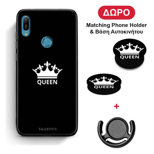 Valentine Queen - Huawei Y6 2019 θήκη + Δώρο Phone Holder & Βάση Αυτοκινήτου