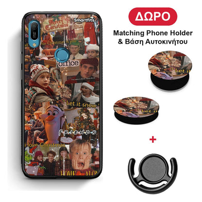 Xmas Wishes - Huawei Y6 2019 θήκη + Δώρο Phone Holder & Βάση Αυτοκινήτου
