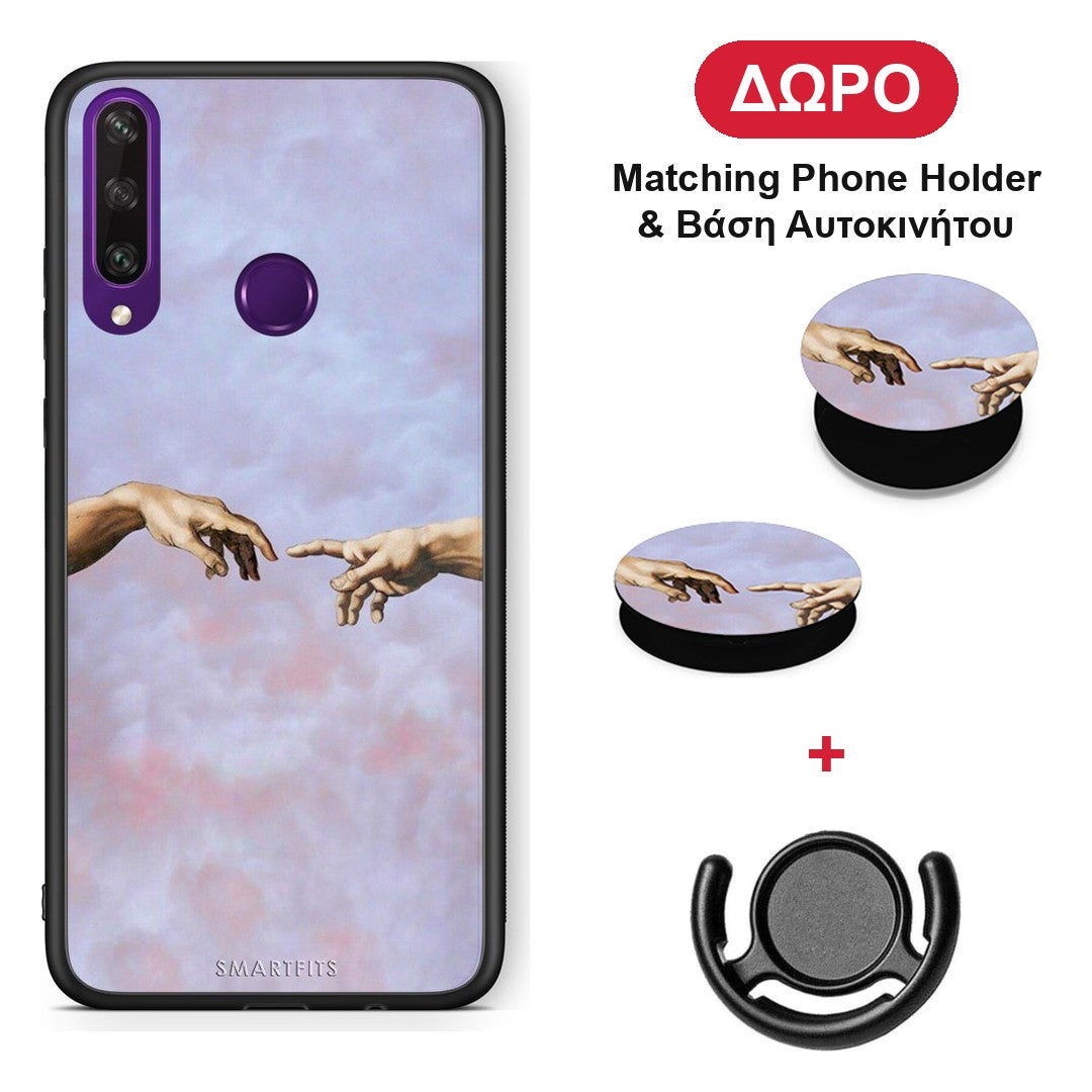 Adam Hand - Huawei Y6p θήκη + Δώρο Phone Holder & Βάση Αυτοκινήτου