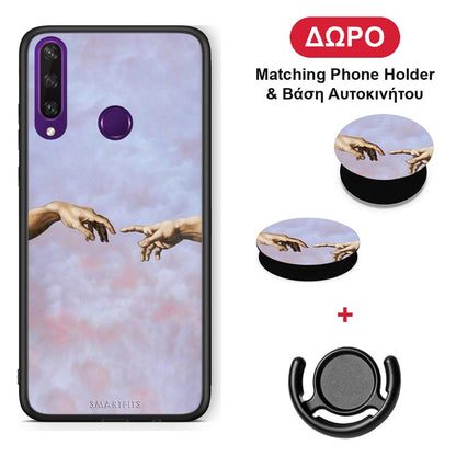 Adam Hand - Huawei Y6p θήκη + Δώρο Phone Holder & Βάση Αυτοκινήτου