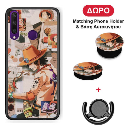Anime Collage - Huawei Y6p θήκη + Δώρο Phone Holder & Βάση Αυτοκινήτου