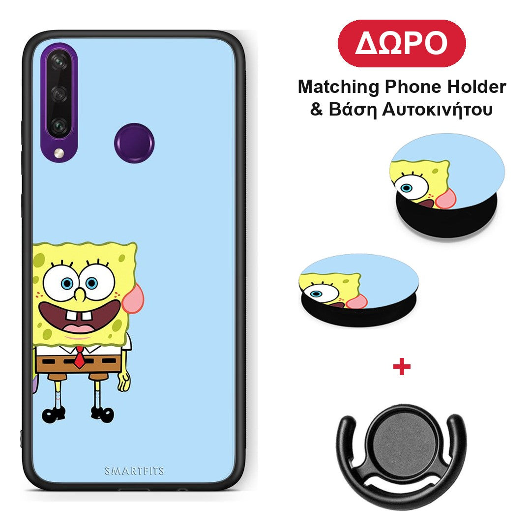 Friends Bob - Huawei Y6p θήκη + Δώρο Phone Holder & Βάση Αυτοκινήτου