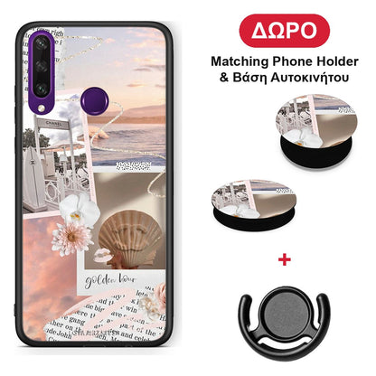Golden Hour - Huawei Y6p θήκη + Δώρο Phone Holder & Βάση Αυτοκινήτου