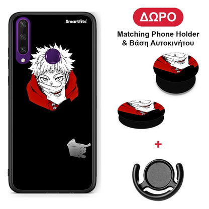 Itadori Anime - Huawei Y6p θήκη + Δώρο Phone Holder & Βάση Αυτοκινήτου
