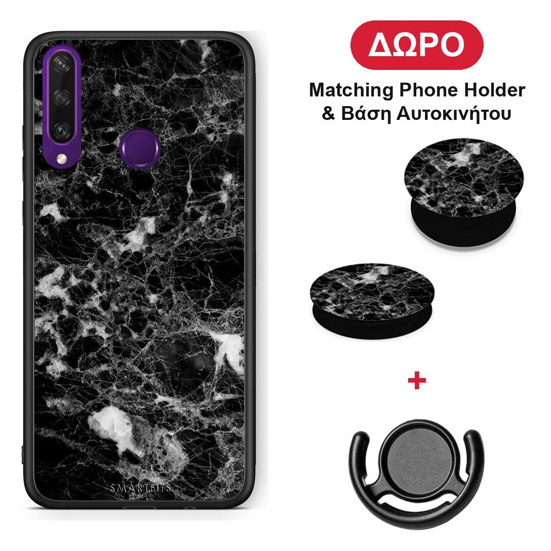 Marble Male - Huawei Y6p θήκη + Δώρο Phone Holder & Βάση Αυτοκινήτου