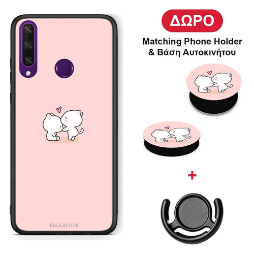 Valentine Love - Huawei Y6p θήκη + Δώρο Phone Holder & Βάση Αυτοκινήτου
