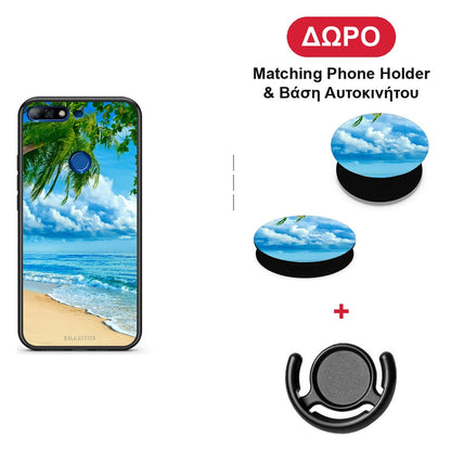 Beautiful Beach - Huawei Y7 2018 / Prime Y7 2018 / Honor 7C θήκη + Δώρο Phone Holder & Βάση Αυτοκινήτου