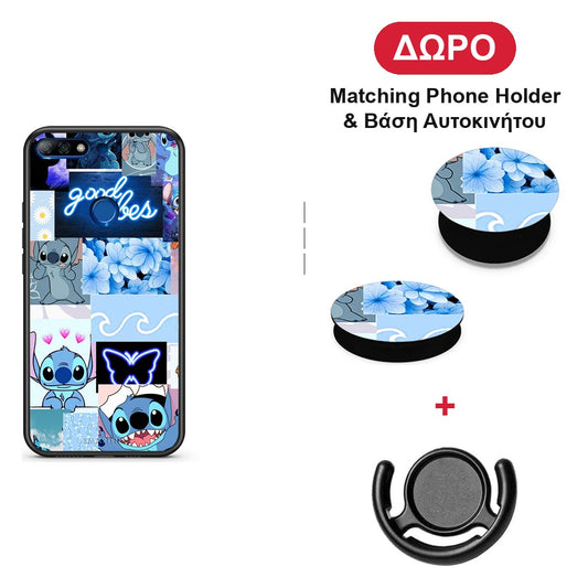 Collage Good Vibes - Huawei Y7 2018 / Prime Y7 2018 / Honor 7C θήκη + Δώρο Phone Holder & Βάση Αυτοκινήτου