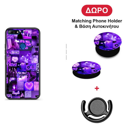 Collage Stay Wild - Huawei Y7 2018 / Prime Y7 2018 / Honor 7C θήκη + Δώρο Phone Holder & Βάση Αυτοκινήτου