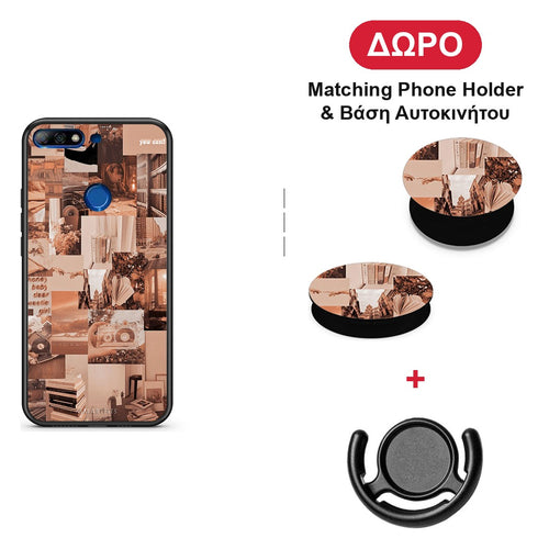 Collage You Can - Huawei Y7 2018 / Prime Y7 2018 / Honor 7C θήκη + Δώρο Phone Holder & Βάση Αυτοκινήτου