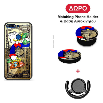 Duck Money - Huawei Y7 2018 / Prime Y7 2018 / Honor 7C θήκη + Δώρο Phone Holder & Βάση Αυτοκινήτου