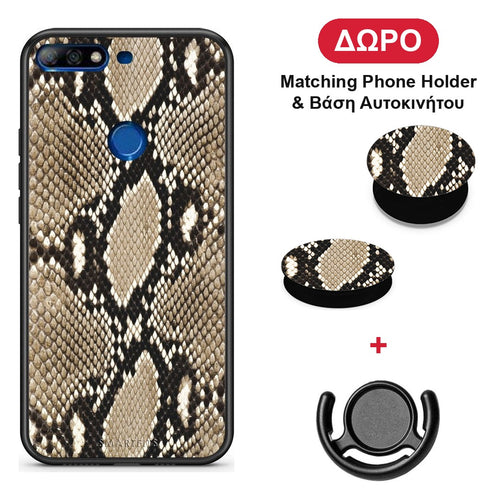 Animal Fashion Snake - Huawei Y7 2018 / Prime Y7 2018 / Honor 7C θήκη + Δώρο Phone Holder & Βάση Αυτοκινήτου