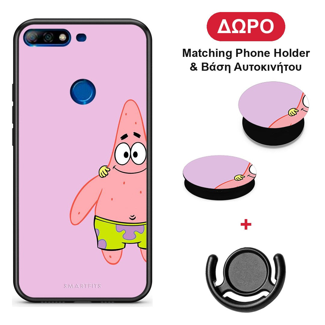 Friends Patrick - Huawei Y7 2018 / Prime Y7 2018 / Honor 7C θήκη + Δώρο Phone Holder & Βάση Αυτοκινήτου
