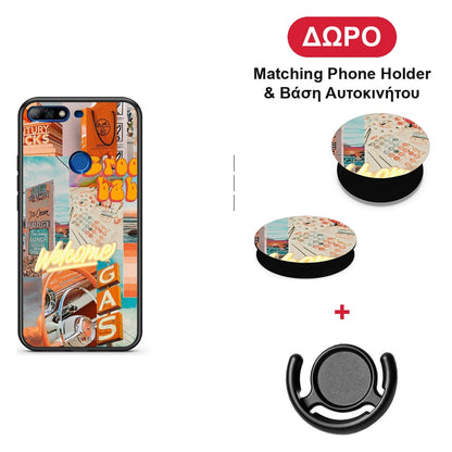 Groovy Babe - Huawei Y7 2018 / Prime Y7 2018 / Honor 7C θήκη + Δώρο Phone Holder & Βάση Αυτοκινήτου