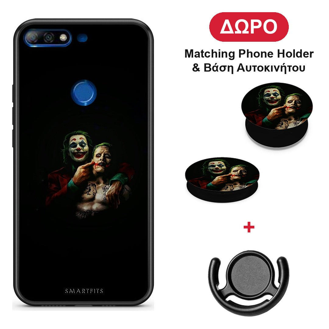 Hero Clown - Huawei Y7 2018 / Prime Y7 2018 / Honor 7C θήκη + Δώρο Phone Holder & Βάση Αυτοκινήτου