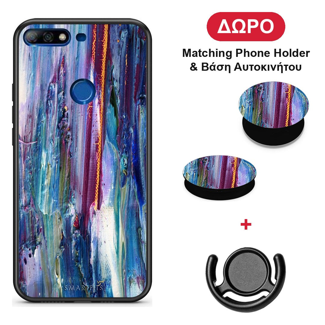 Paint Winter - Huawei Y7 2018 / Prime Y7 2018 / Honor 7C θήκη + Δώρο Phone Holder & Βάση Αυτοκινήτου