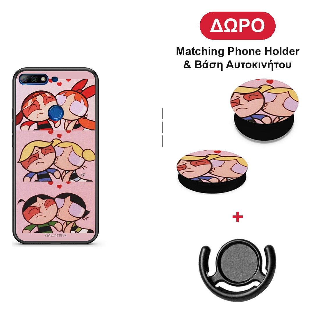 Puff Love - Huawei Y7 2018 / Prime Y7 2018 / Honor 7C θήκη + Δώρο Phone Holder & Βάση Αυτοκινήτου