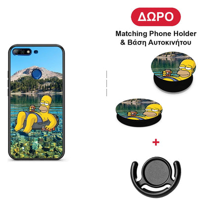 Summer Happiness - Huawei Y7 2018 / Prime Y7 2018 / Honor 7C θήκη + Δώρο Phone Holder & Βάση Αυτοκινήτου