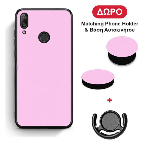 Cotton Candy Pink - Huawei Y7 2019 / Y7 Prime 2019 θήκη + Δώρο Phone Holder & Βάση Αυτοκινήτου