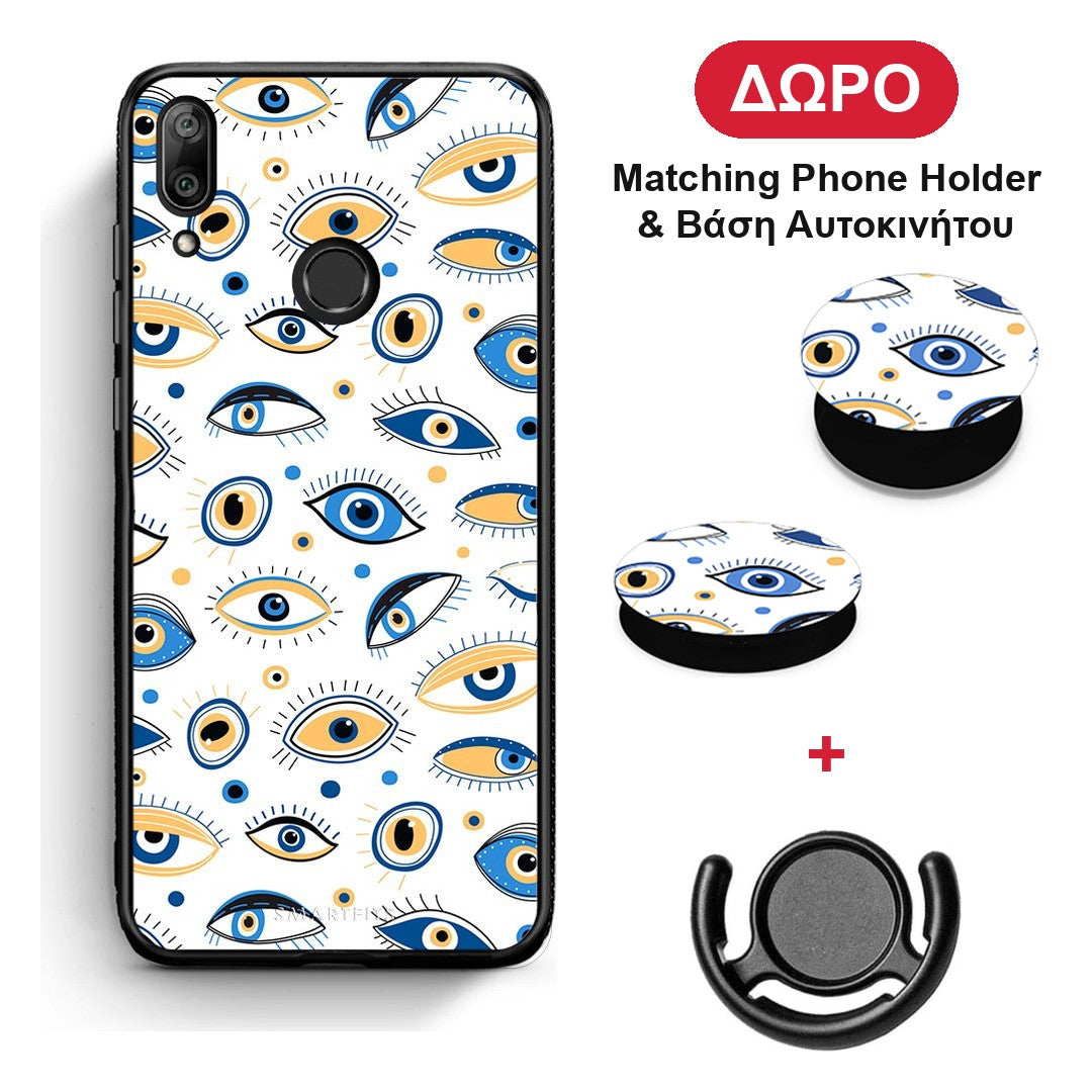 Ftou Ftou - Huawei Y7 2019 / Y7 Prime 2019 θήκη + Δώρο Phone Holder & Βάση Αυτοκινήτου
