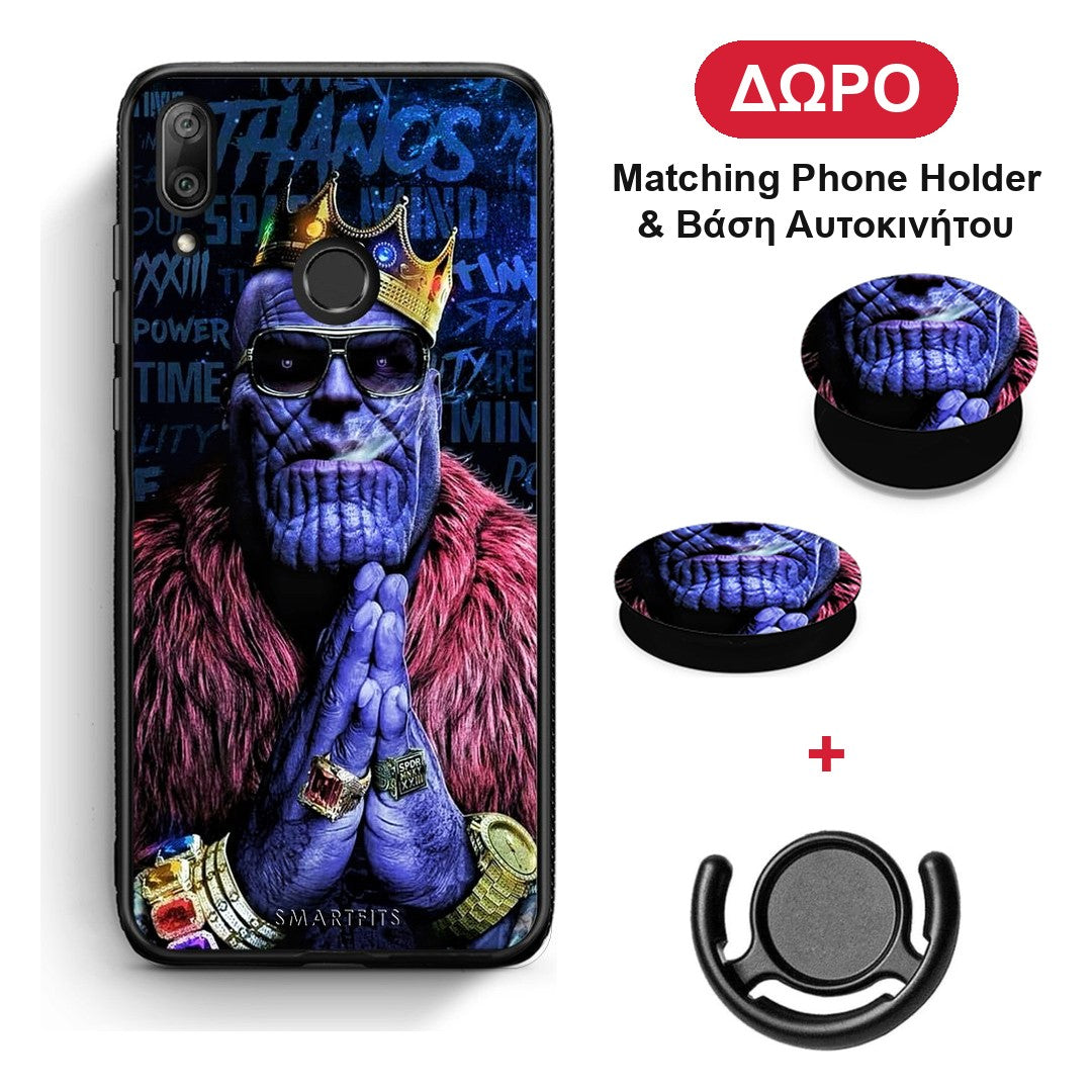 PopArt Thanos - Huawei Y7 2019 / Y7 Prime 2019 θήκη + Δώρο Phone Holder & Βάση Αυτοκινήτου