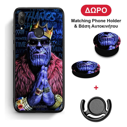 PopArt Thanos - Huawei Y7 2019 / Y7 Prime 2019 θήκη + Δώρο Phone Holder & Βάση Αυτοκινήτου