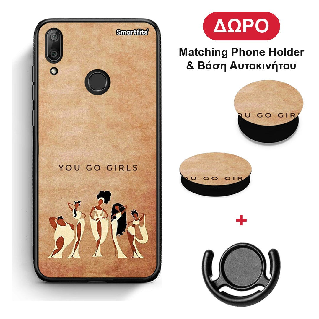 You Go Girl - Huawei Y7 2019 / Y7 Prime 2019 θήκη + Δώρο Phone Holder & Βάση Αυτοκινήτου