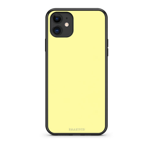 Θήκη iPhone 11 Butter Yellow από τη Smartfits με σχέδιο στο πίσω μέρος και μαύρο περίβλημα | iPhone 11 Butter Yellow case with colorful back and black bezels