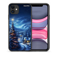 Thumbnail for Θήκη iPhone 11 Christmas Scenery από τη Smartfits με σχέδιο στο πίσω μέρος και μαύρο περίβλημα | iPhone 11 Christmas Scenery case with colorful back and black bezels