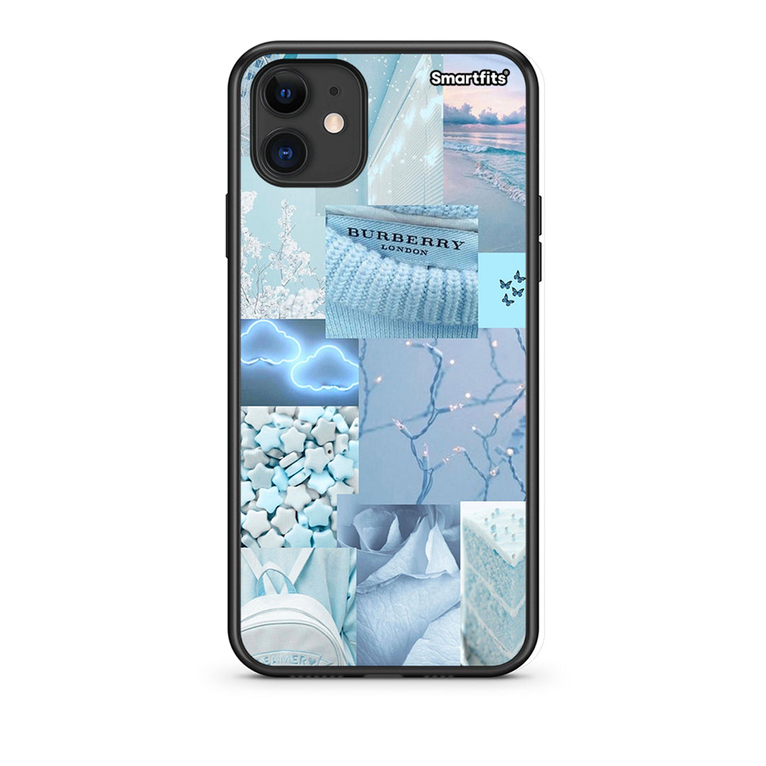 iPhone 11 Ciel Aesthetic Collage Θήκη από τη Smartfits με σχέδιο στο πίσω μέρος και μαύρο περίβλημα | Smartphone case with colorful back and black bezels by Smartfits