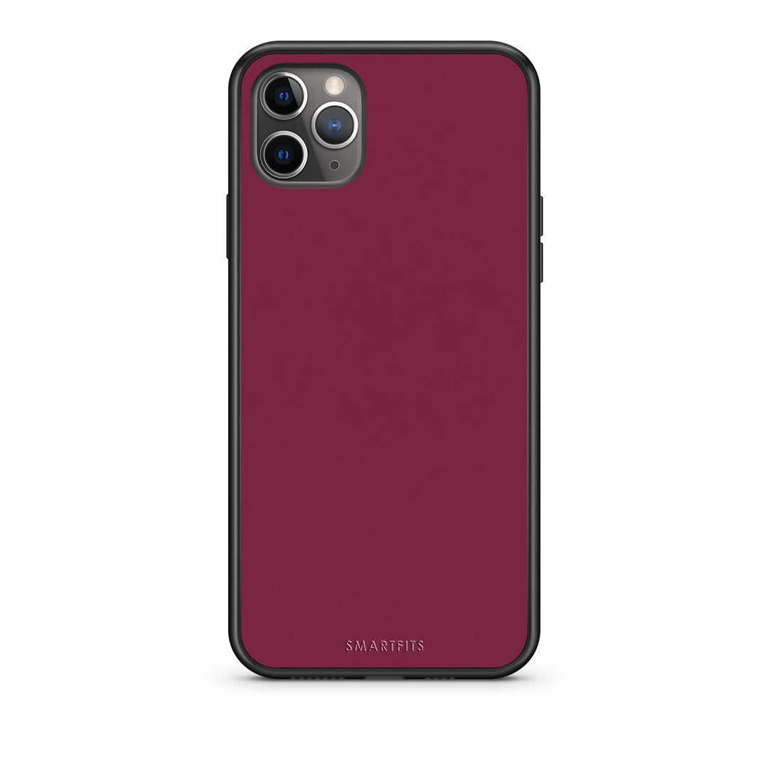 Θήκη iPhone 11 Pro Burgundy από τη Smartfits με σχέδιο στο πίσω μέρος και μαύρο περίβλημα | iPhone 11 Pro Burgundy case with colorful back and black bezels