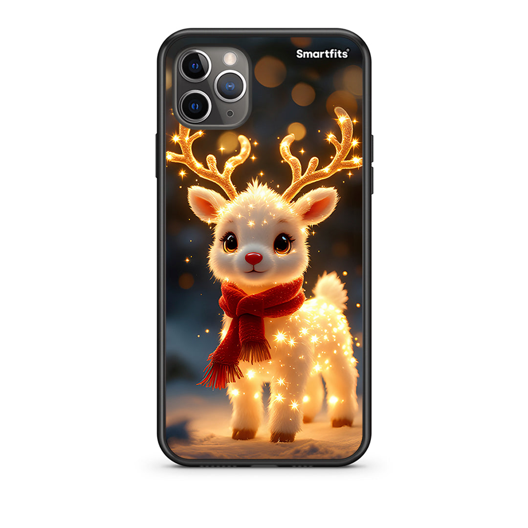 iPhone 11 Pro Max Christmas Cutie Θήκη από τη Smartfits με σχέδιο στο πίσω μέρος και μαύρο περίβλημα | Smartphone case with colorful back and black bezels by Smartfits