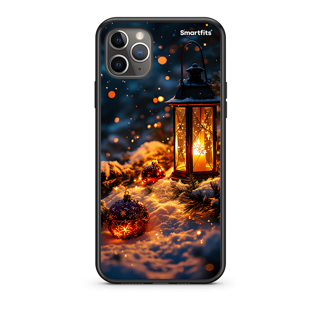 iPhone 11 Pro Christmas Ornaments Θήκη από τη Smartfits με σχέδιο στο πίσω μέρος και μαύρο περίβλημα | Smartphone case with colorful back and black bezels by Smartfits