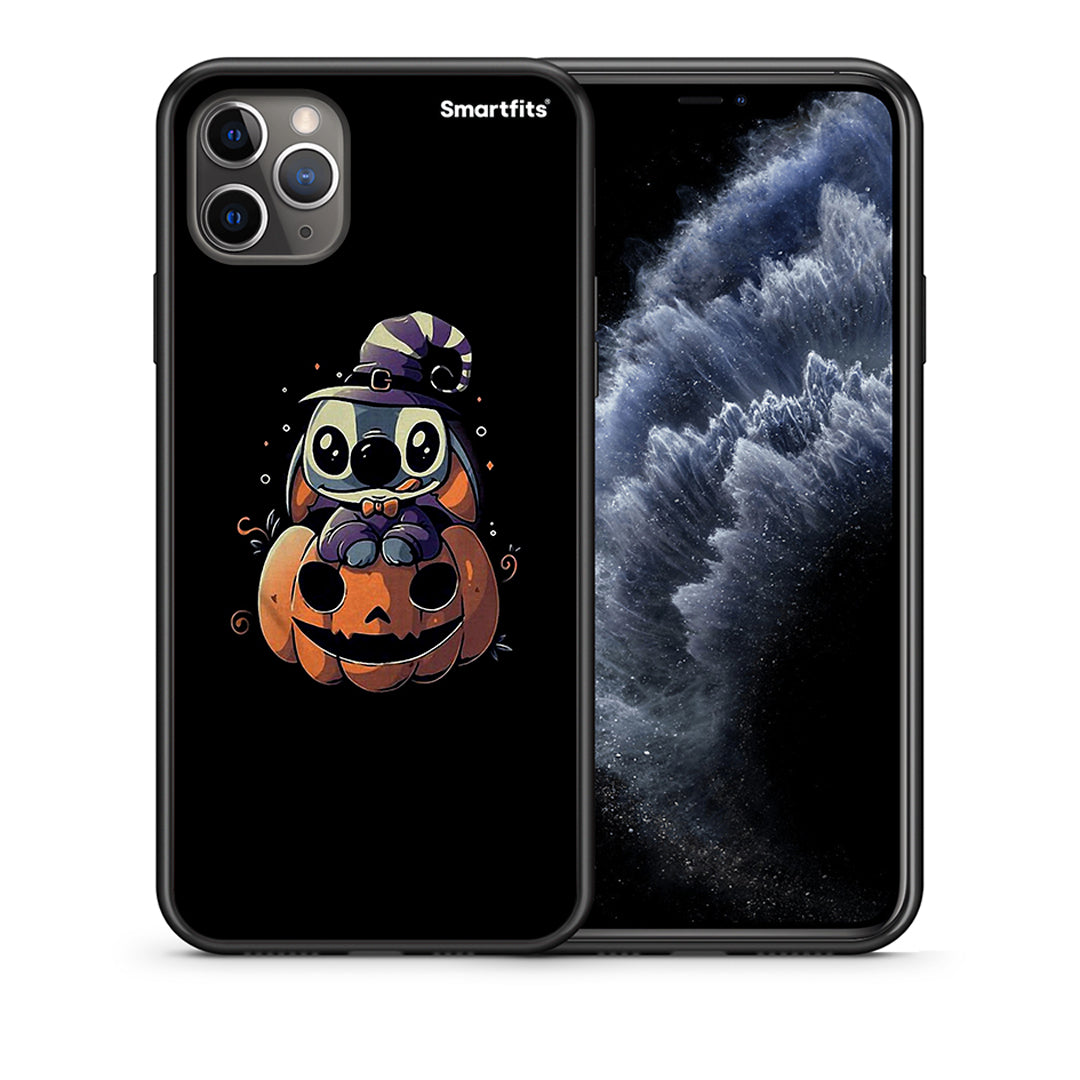 Θήκη iPhone 11 Pro Halloween Stitch από τη Smartfits με σχέδιο στο πίσω μέρος και μαύρο περίβλημα | iPhone 11 Pro Halloween Stitch case with colorful back and black bezels