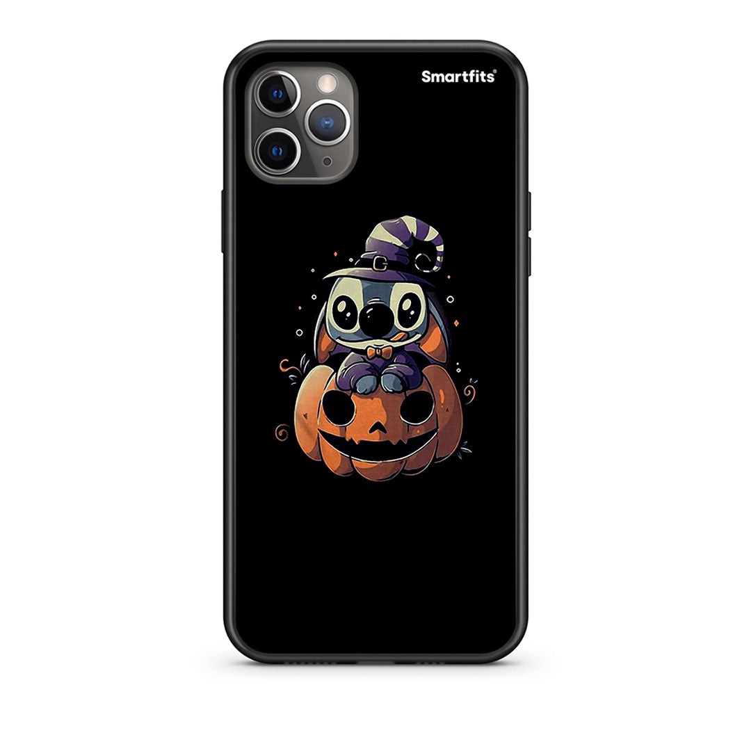 iPhone 11 Pro Halloween Stitch Θήκη από τη Smartfits με σχέδιο στο πίσω μέρος και μαύρο περίβλημα | Smartphone case with colorful back and black bezels by Smartfits