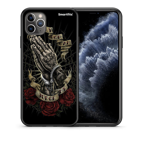 Θήκη iPhone 11 Pro Judge By God από τη Smartfits με σχέδιο στο πίσω μέρος και μαύρο περίβλημα | iPhone 11 Pro Judge By God case with colorful back and black bezels