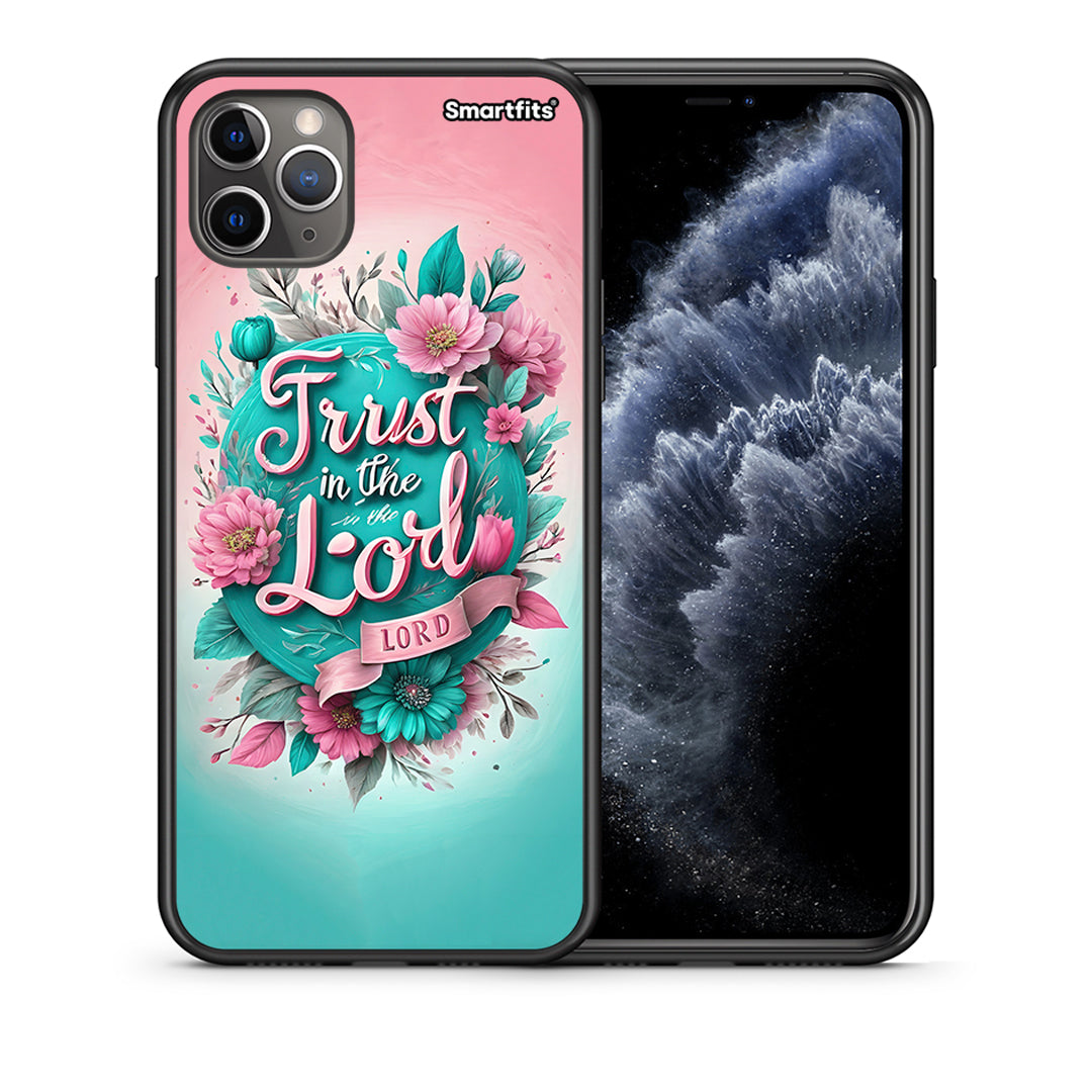 Θήκη iPhone 11 Pro Lord Trust από τη Smartfits με σχέδιο στο πίσω μέρος και μαύρο περίβλημα | iPhone 11 Pro Lord Trust case with colorful back and black bezels