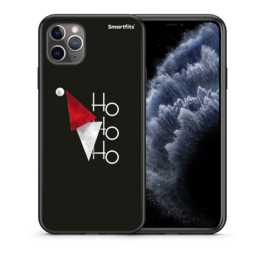 Θήκη iPhone 11 Pro Max Minimal Christmas από τη Smartfits με σχέδιο στο πίσω μέρος και μαύρο περίβλημα | iPhone 11 Pro Max Minimal Christmas case with colorful back and black bezels