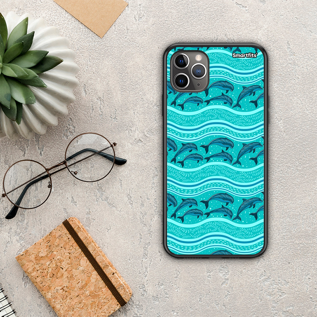 Swimming Dolphins - iPhone 11 Pro Max θήκη