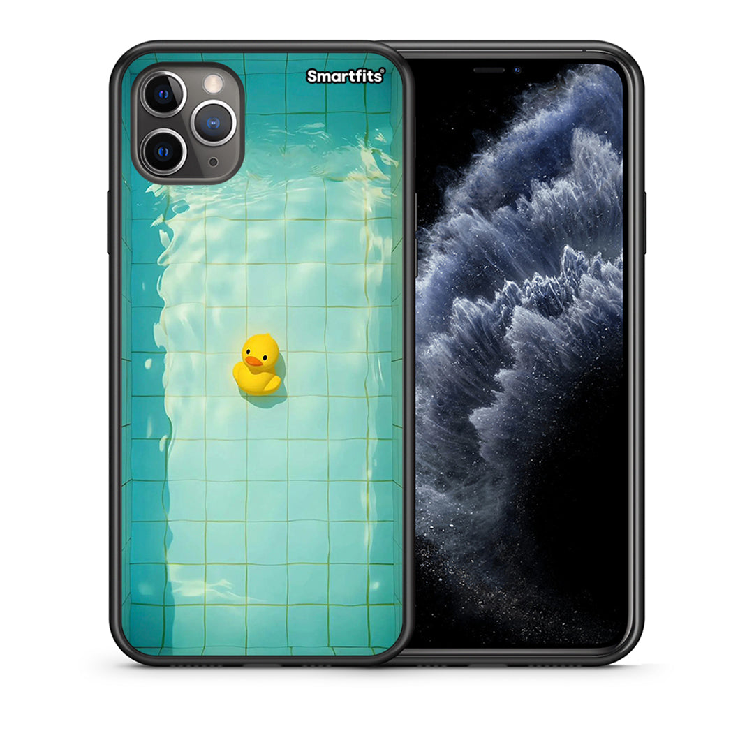 Θήκη iPhone 11 Pro Yellow Duck από τη Smartfits με σχέδιο στο πίσω μέρος και μαύρο περίβλημα | iPhone 11 Pro Yellow Duck case with colorful back and black bezels