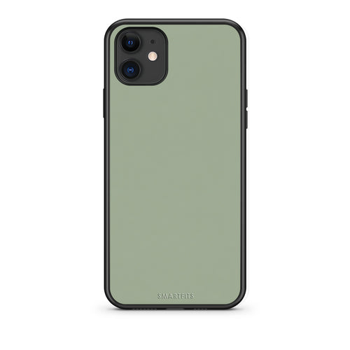 Θήκη iPhone 11 Sage Green από τη Smartfits με σχέδιο στο πίσω μέρος και μαύρο περίβλημα | iPhone 11 Sage Green case with colorful back and black bezels