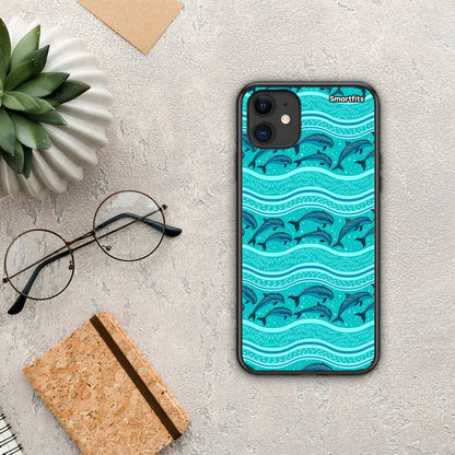 Swimming Dolphins - iPhone 11 θήκη