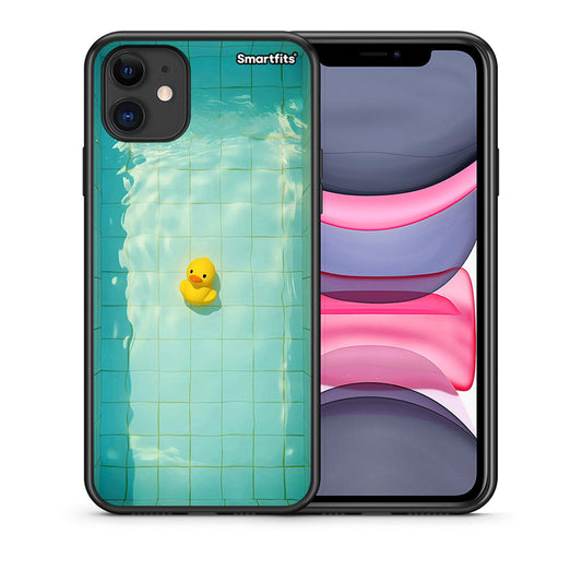 Θήκη iPhone 11 Yellow Duck από τη Smartfits με σχέδιο στο πίσω μέρος και μαύρο περίβλημα | iPhone 11 Yellow Duck case with colorful back and black bezels