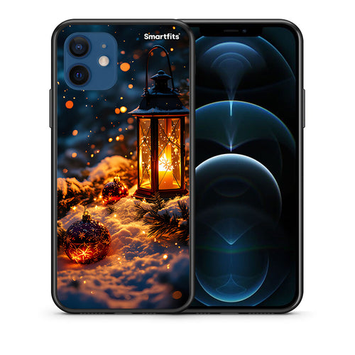 Θήκη iPhone 12 Pro Christmas Ornaments από τη Smartfits με σχέδιο στο πίσω μέρος και μαύρο περίβλημα | iPhone 12 Pro Christmas Ornaments case with colorful back and black bezels