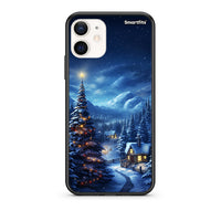 Thumbnail for Θήκη iPhone 12 Mini Christmas Scenery από τη Smartfits με σχέδιο στο πίσω μέρος και μαύρο περίβλημα | iPhone 12 Mini Christmas Scenery case with colorful back and black bezels